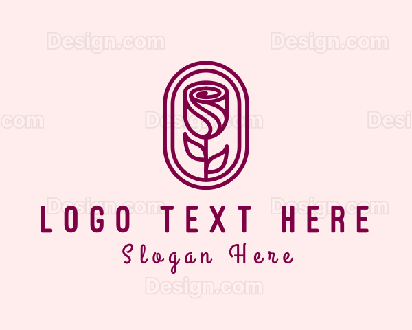 Elegant Rose Floral Logo