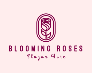 Elegant Rose Floral logo design