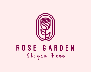 Elegant Rose Floral logo design