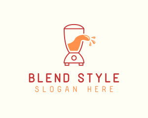 Fruit Juice Blender logo design