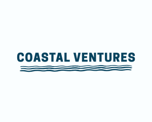 Sea Wave Beach Coast logo design