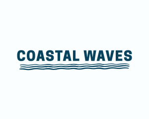 Sea Wave Beach Coast logo design