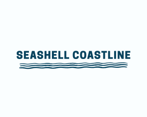 Sea Wave Beach Coast logo design