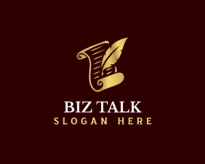 Feather Quill Scroll logo