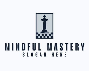 King Chess Board logo design