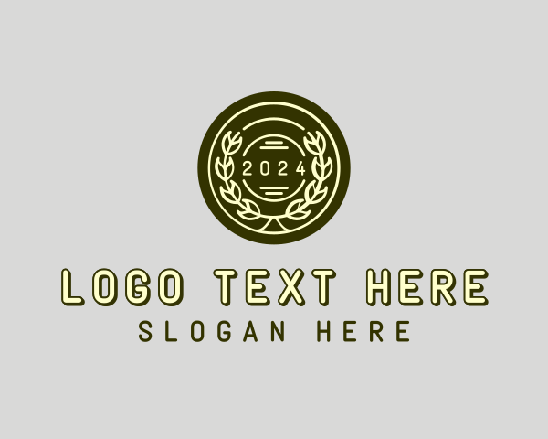 Simple Business Wreath logo