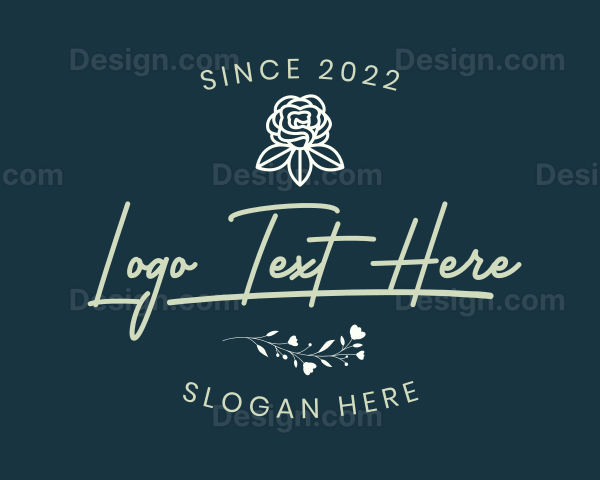 Elegant Rose Flower Logo