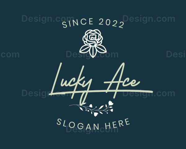 Elegant Rose Flower Logo