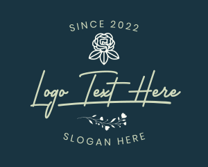 Elegant Rose Flower logo