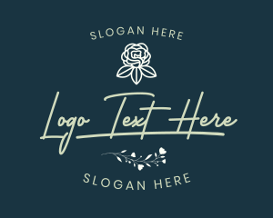 Elegant Rose Flower Logo