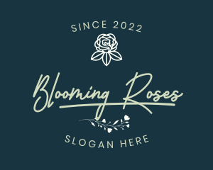 Elegant Rose Flower logo design