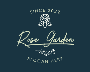 Elegant Rose Flower logo design