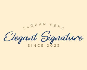 Elegant Cursive Business logo design