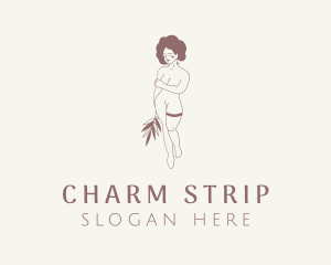 Nude Woman Lingerie logo design