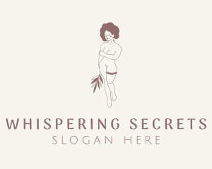 Nude Woman Lingerie logo design