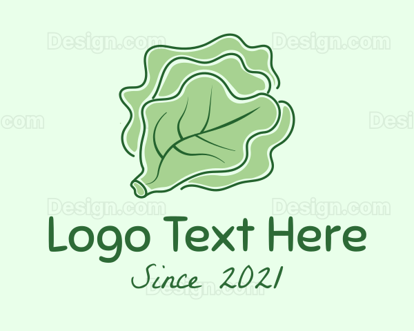 Cabbage Vegetable Minimalist Logo