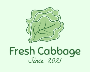 Cabbage Vegetable Minimalist  logo