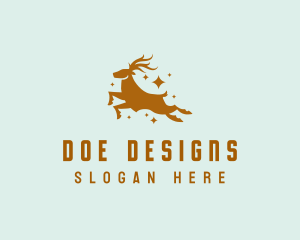 Premium Reindeer Deer logo