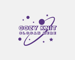 Galaxy Star Planet Orbit logo design