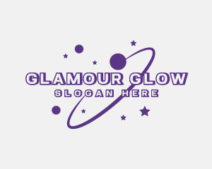 Galaxy Star Planet Orbit logo design