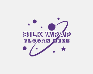 Galaxy Star Planet Orbit logo design