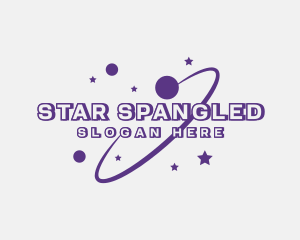 Galaxy Star Planet Orbit logo design