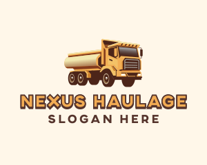 Tanker Truck Transport logo design