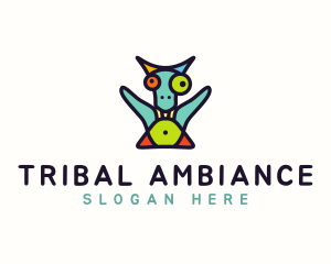 Tribal Alien Monster logo design