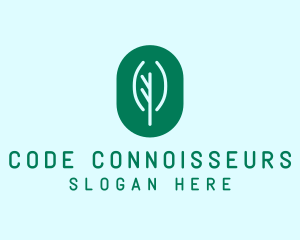 Modern Coding Leaf  logo