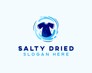 Shirt Washing Laundry logo design