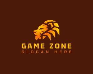 Geometric Wild Lion  Logo