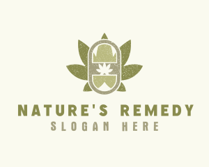 Cannabis Leaf Medicine logo design