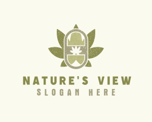 Cannabis Leaf Medicine logo design