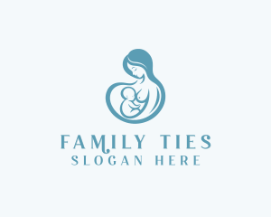 Breastfeeding Infant Childcare logo design