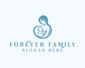 Breastfeeding Infant Childcare logo design