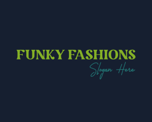 Funky Retro Wordmark logo