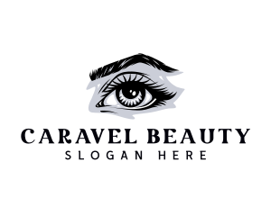 Eye Lashes Beauty  logo design