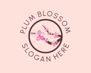 Sakura Flower Beauty  logo design