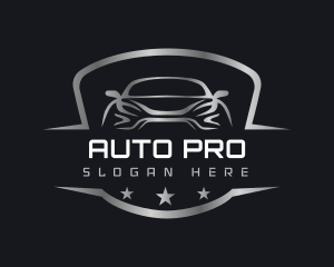 Auto Garage Shield logo design