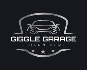 Auto Garage Shield logo design