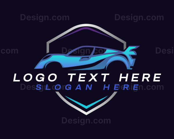 Race Car Drifting Logo