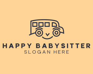 Happy School Bus logo design