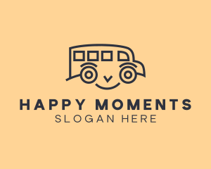 Happy School Bus logo design