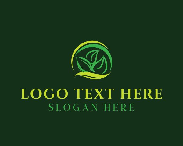 Leaf Plant logo example 2