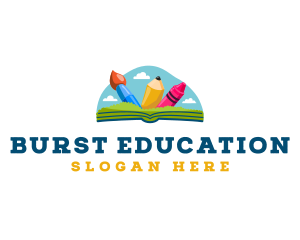 Kindergarten Education School logo design