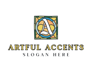 Decorative Stained Glass logo design