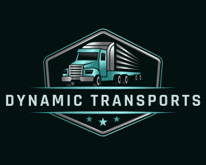 Transportation Truck Delivery logo design