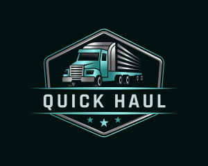 Transportation Truck Delivery logo design