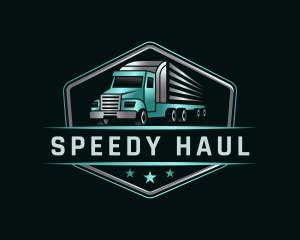 Transportation Truck Delivery logo design