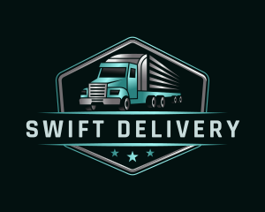 Transportation Truck Delivery logo design